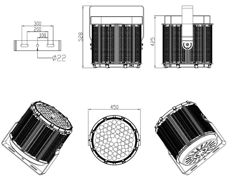 1200W led light