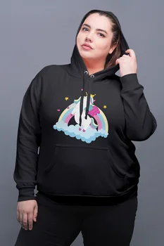 

Angemiel Wear Love Balonlarında Rocking Sweet Double Black Women Hooded Sweatshirt