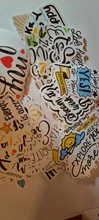 Pegatinas con frases motivadoras para ordenador portátil, pegatinas impermeables para bricolaje, diseño de monopatín, álbum de recortes diario, 50 Uds.