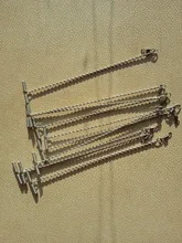 Brazo de alambre de pesca con aparejo giratorio en forma de T, acero inoxidable, 9/12/15cm, 10 Uds.