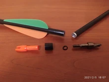 Huntingdoor-flechas de caza de fibra de vidrio, 80cm de diámetro, 8mm, punta de flecha reemplazable de pluma de plástico para arquería de celosía para niños