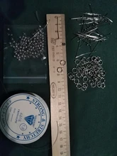 22 25 30mm 316 de acero inoxidable de oro bola plateada alfileres de cabeza fabricación de joyería 24-Calibre 50 unids/lote