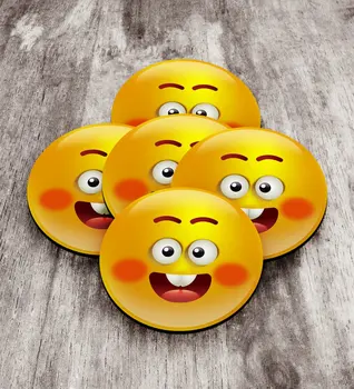 

Emoji Wood Badge (5 Pcs) 3
