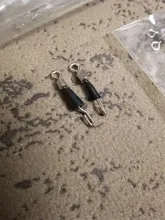 20 unids/lote de accesorios de pesca de carpa, gancho de pesca giratorio, conector rápido, anillos sólidos, línea de pesca rodante, enlace rápido