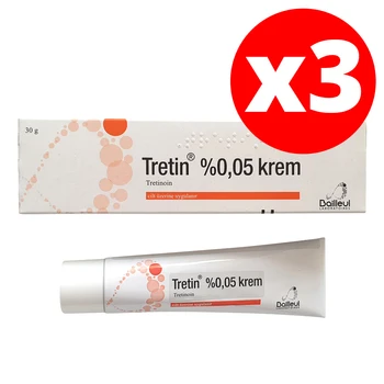 

Tretin Cream - Tretinoin 0.05% - 3 Pack
