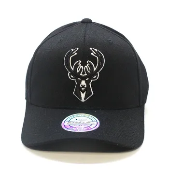 

Milwaukee Bucks NBA Black & White 1033 Mitchell & Ness black Cap, snapback, caps, baseball caps, cap for men, men's hat