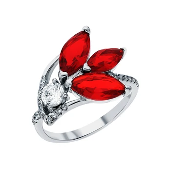

Silver ring with sieve and cubic zirconium sunlight sample 925 test