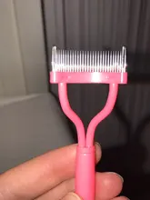 Rizador de pestañas, separador de maquillaje para pestañas, cepillo plegable de Metal, peine, rímel, rizador, herramienta cosmética de belleza