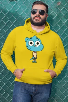 

Angemiel Wear Gumball Yellow Men 'S Hooded Sweatshirt