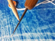 Alileader-agujas de bambú de ganchillo, gancho de acero inoxidable 1/2/3, agujas para hacer pelucas, gorras, herramienta para tejer