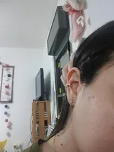 Circonio coreano oído brazalete Set pendientes para niñas 3-14k oro lindo cartílago Clip en pendientes No perforado mujeres Punk joyería