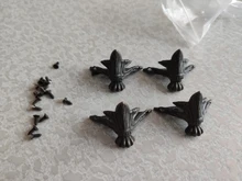 4 Uds NAIERDI antiguo Protector de esquina de bronce joyería pecho caja de madera decorativa pies pierna soporte de Metal para esquinas Hardware