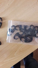 10 unids/lote S tipo mochila cierres escalada mosquetones llavero EDC Camping de ganchos Paracord táctica de supervivencia de hebillas