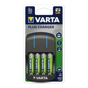 

CHARGER VARTA WITH 4 BATTERIES AA LR06 2100MAH