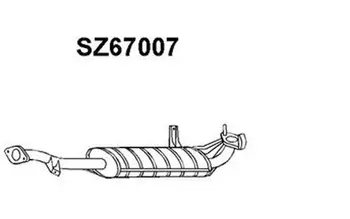 

VENEPORTE End Silencer for SUZUKI VITARA