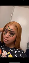 Rubia resaltar frente de encaje pelucas de cabello humano de la onda del cuerpo transparente pelucas delanteras de encaje peruano naranja jengibre malla con división pelucas Remy 180