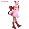 Tokyo Mew Mew Ichigo Momomiya Mew Ichigo Transformed Short Pink Dress Cosplay Costume with Cat Ears and Tail ► Photo 3/6