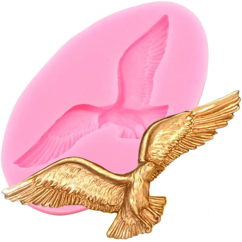 Gabbiano Stampo In Silicone Cupcake Topper Stampi Per Fondente Strumenti Per Decorare Torte Stampo Per Cioccolato Gumpaste Stampi In Resina Candy Clay