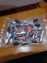 Connector Battery-Plug Alligator-Clips Crocodile-Clip Test-Probe Plastic-Handle Metal