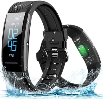 

ELEGIANT, Activity Bracelet, Smart, Sports Watch, IP67 for Men, Women, with GPS, Sleep Monitor, Pedometer, Counter, Notification