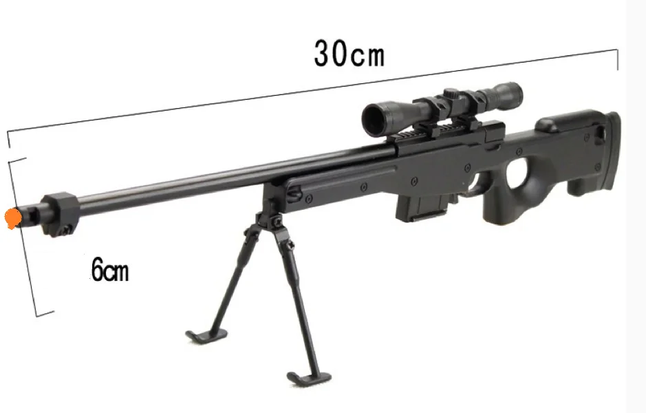 Miniature AWP L96 scale 1:4 sniper toy gun PUBG CHILDREN Black color | Игрушки и хобби