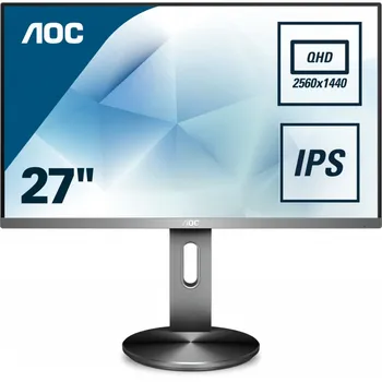 

AOC Q2790PQE screen for PC 68.6 cm (27 ") 2560x1440 pixels Quad HD LED Gray