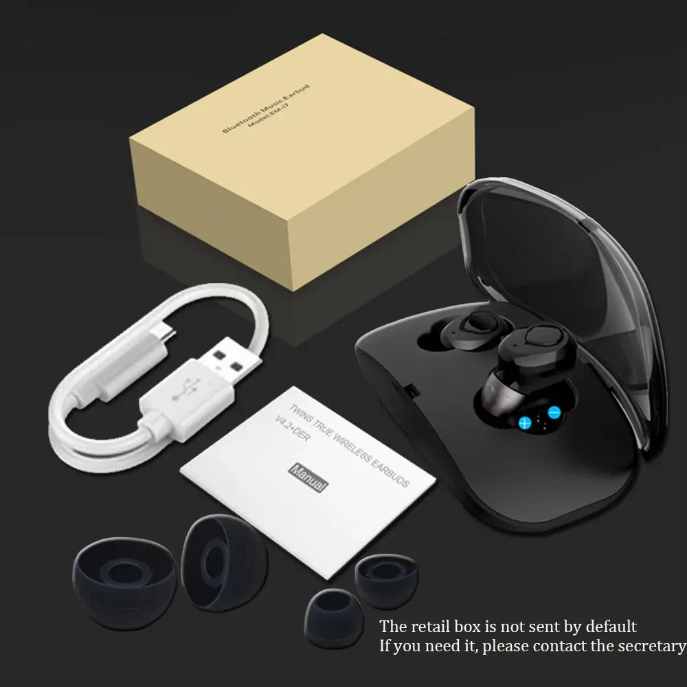 50 шт. X18 Bluetooth наушники TWS Спортивная гарнитура в ухо Беспроводные наушники мини Tws наушники для смартфона
