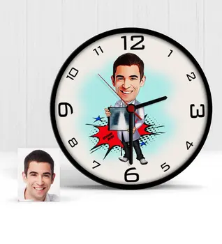 

Personalized Mr Radyolojist Cartoon Wooden Wall Clock-1
