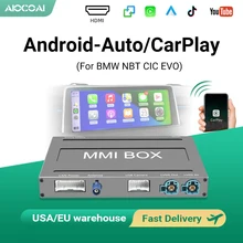 CarPlay filaire et sans fil et Android-Auto, pour BMW MINI NBT CIC EVO Mirrorlink Youtube