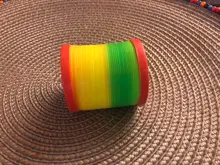 Círculo del arco iris para niños, de desarrollo temprano Juguetes Divertidos, educativo, plegable, bobina de resorte de plástico, juguetes mágicos creativos, 1 Uds.