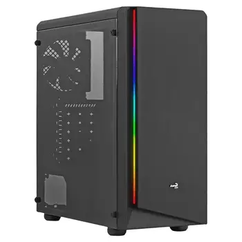 

Housing without BP aerocool rift, ATX, side window, card reader, Black