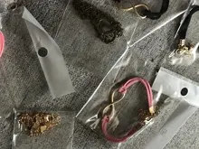 Pulseras con forma de corazón y estrellas para mujer y niña, brazaletes de Metal de Color dorado, joyería llamativa, venta al por mayor, 1 uds.