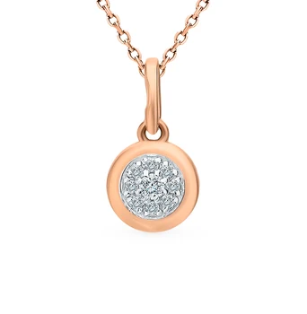 

Gold Pendant "diamonds of Yakutia" sunlight sample 585