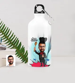 

Personalized Mr Master Chef Caricature Of Metal Water bowl (500 ml.) 3