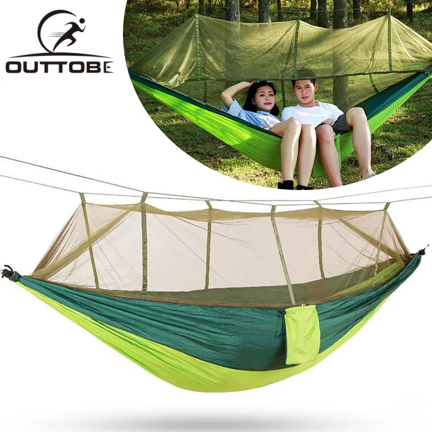 

Outtobe Portable Outdoor Camping Hammock High Strength Hanging Bed Hunting Sleeping Swing
