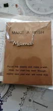 Día de la madre, carta de mamá colgante collar para mujer 3 colores mamá placa Cadena de clavícula collar joyería de personalidad regalo