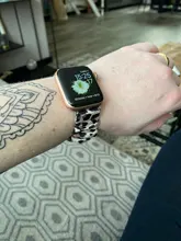 Correa elástica Scrunchie para Apple watch, banda de nailon elástico de 40mm, 44mm, 42mm, 38mm y 42mm, serie iWatch 6, 5, 4, 3 se