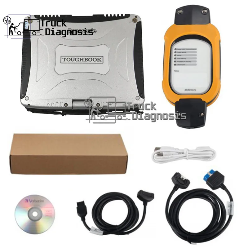 Toughbook CF19 ноутбук vcads 88890180 интерфейс с PTT 2,7/88890020 vcads pro для volvo грузовик диагностический сканер инструмент