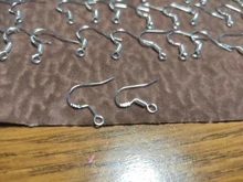 100 unids/lote pendientes Carven 925 de color plata de cobre oído cables pendientes gancho para DIY pendientes de joyería suministros Accesorios