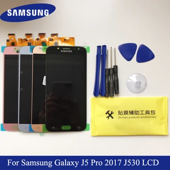 

J530 LCD Adjustable Brightness For Samsung Galaxy J5 2017 Display Touch Screen Digitizer J5 Pro 2017 LCD J530 J530F Display