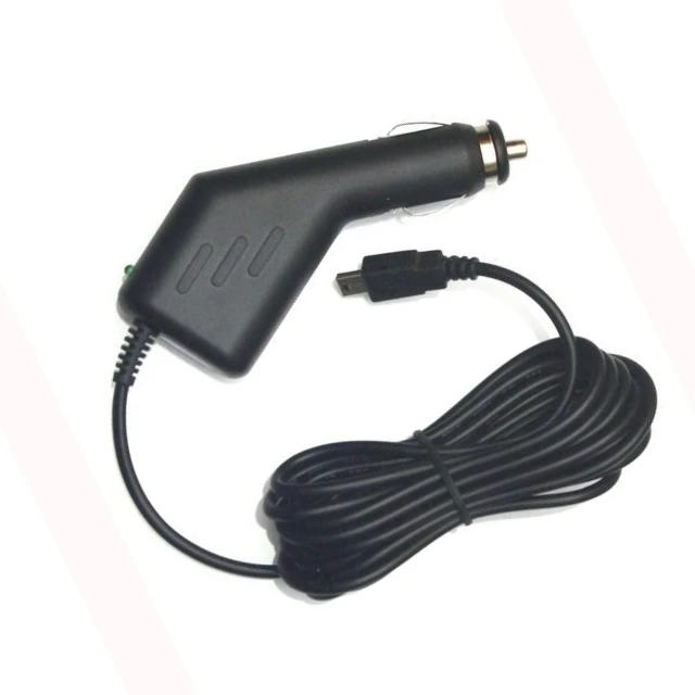 Автомобильное зарядное устройство USB/mini-USB(Черное