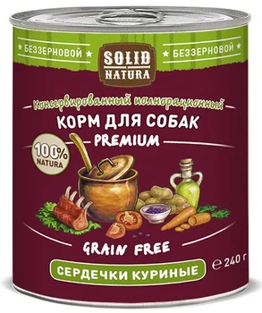 

Solid Natura premium hearts chicken for dogs 0,24 kg * 10 PCs
