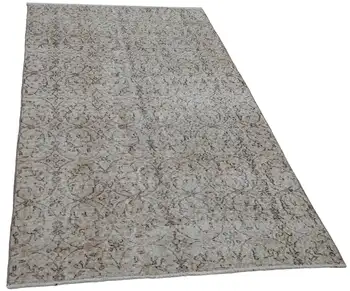 

112x206 Cm Beige Handmade Overdyed Rug-4x7 Ft