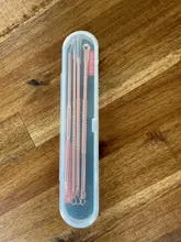 4 unids/set Blackhead Comedone acné aguja removedor de Clip grano cuchara para herramienta para cuidado de la piel Facial agujas Facial limpiador de poros
