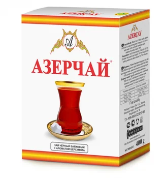 

Tea azerochai black baihovy with a aroma of bergamot, 400 gr