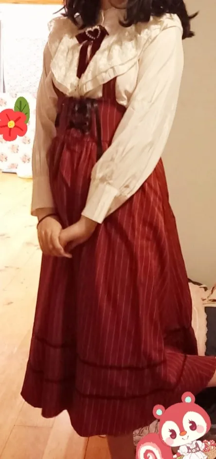 Skirt Suit Court Style Lace Shirt photo review