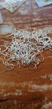 Ganchos para pendientes de plata de ley 100, accesorios para fabricación de joyas, partes al por mayor, Pj004, 925 Uds.