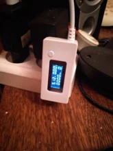 Amperímetro de cola blanca de KCX-017 con pantalla LCD, medidor de Monitor de capacidad de corriente de voltaje Mini USB, Detector de 3V-7V, medidor de corriente móvil