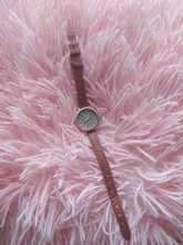 Reloj de pulsera pequeño Retro para mujer, cronógrafo marrón, de cuero, marca de moda, 2020, 1 ud.