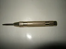 Herramienta de punzonado central multifuncional, 5 pulgadas, con resorte central, marca de indentación de madera, herramienta para carpintería